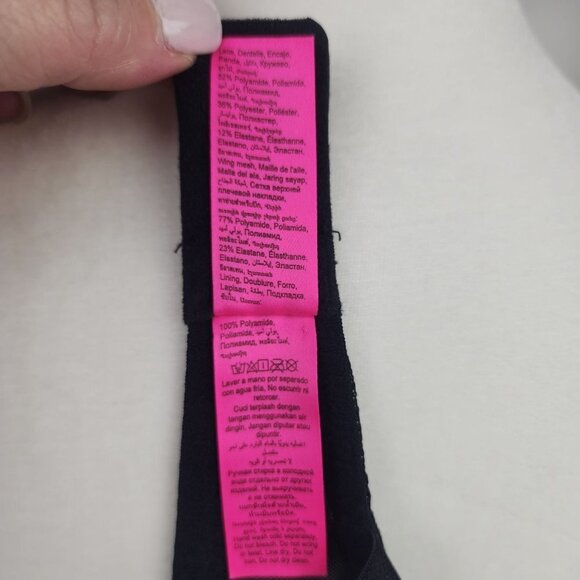 La SENZA Lace Underwire Bra No Padding Black & Blue 38DD - Picture 7 of 7